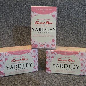 Yardley London Soap Bath Bar Sweet Rose 4 Oz (Pack Of 3)